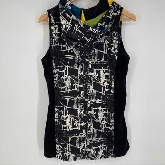 Parsley & Sage Vest Quilted Reversible Lagenlook Artsy Art To Wear Colorblock S - Picture 8 of 8